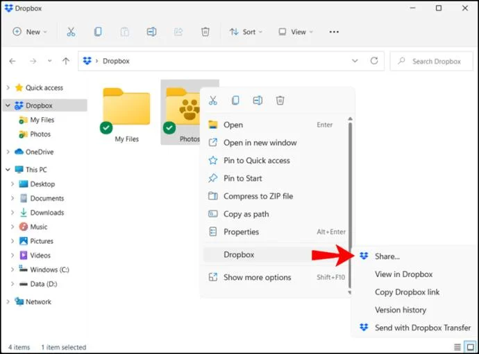 نحوه اشتراک گذاری فایل ها در Dropbox در رایانه شخصی یا تلفن هوشمند نحوه اشتراک گذاری فایل ها در Dropbox در رایانه شخصی یا تلفن هوشمند