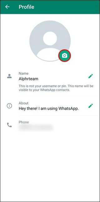 نحوه رفع عدم نمایش عکس نمایه واتساپ