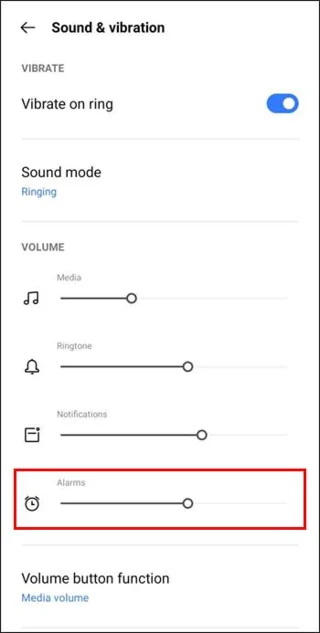 Android 알람의 볼륨을 변경하는 방법