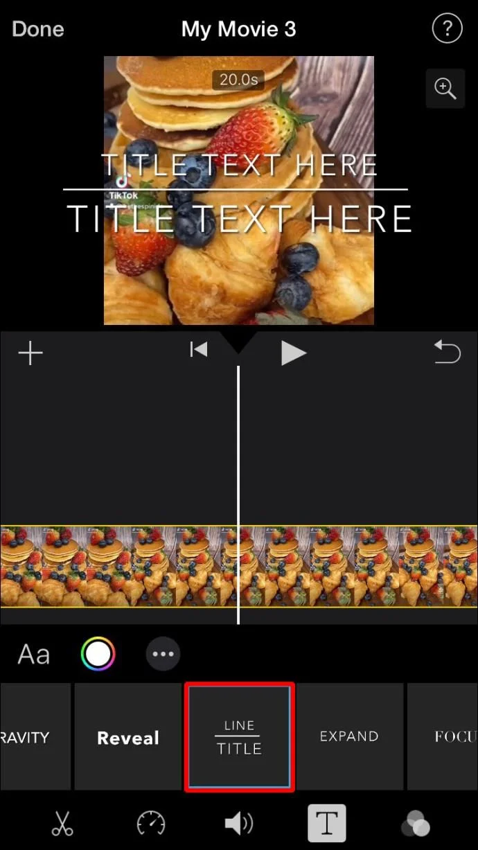 نحوه اضافه کردن متن به ویدیو در Imovie