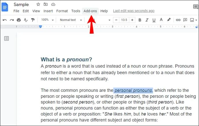نحوه تغییر رنگ پیوندها در Google Doc