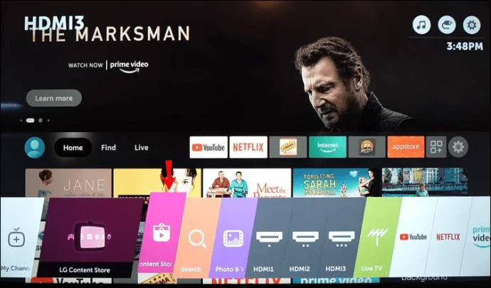 Come aggiungere app o canali a una TV LG