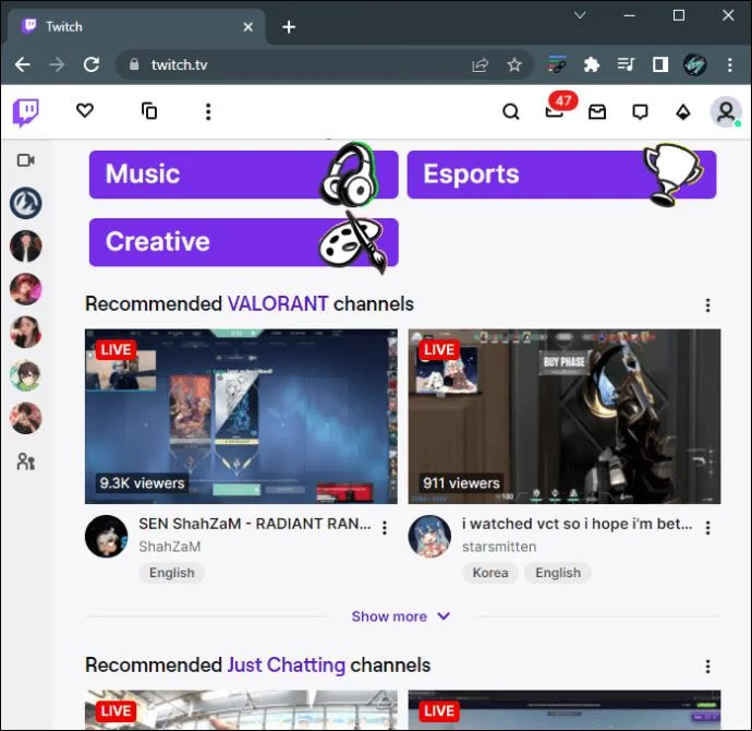 نحوه تغییر عنوان استریم در Twitch
