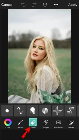 نحوه حذف پس زمینه در Picsart