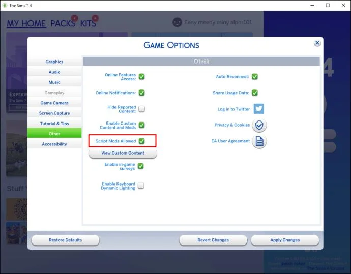 نحوه رفع عدم نمایش مودهای Sims 4