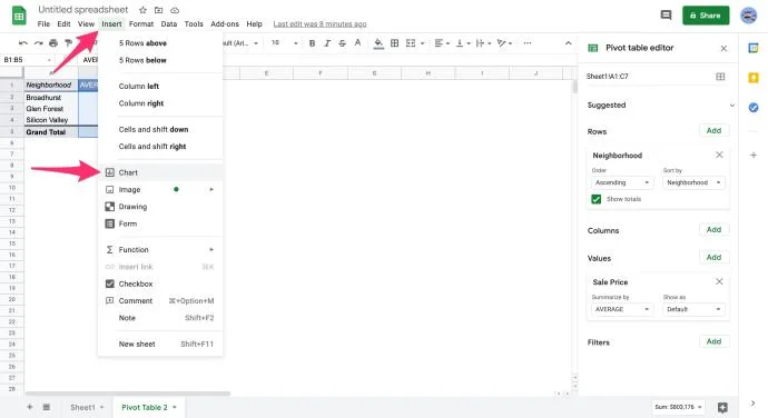 Google スプレッドシートでピボット テーブルを作成、編集、更新する方法