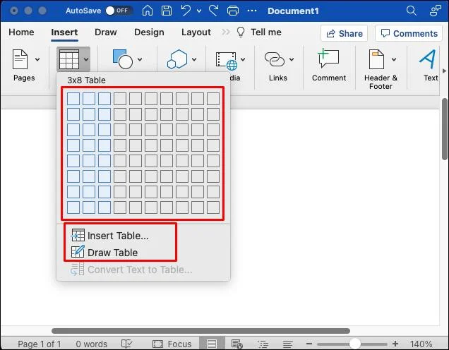 Come creare una tabella invisibile in Word