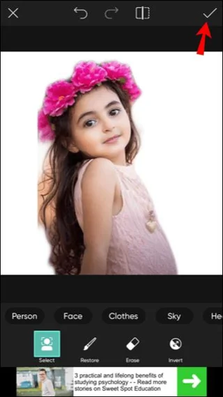 نحوه حذف پس زمینه در Picsart