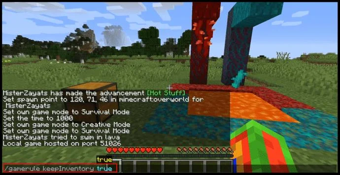 چگونه در هنگام مرگ در Minecraft موجودی نگه دارید