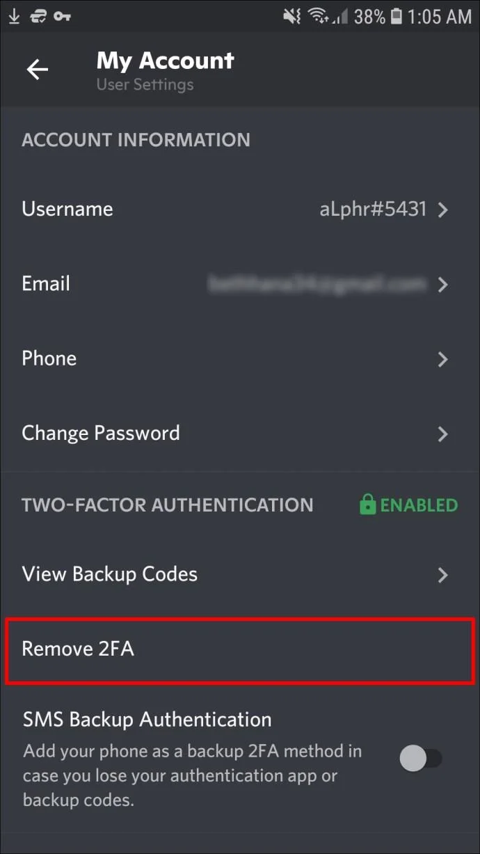 نحوه روشن یا خاموش کردن 2FA در Discord