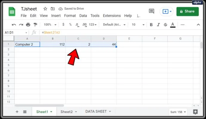 چگونه داده ها را از یک برگه متفاوت در Google Sheets پیوند دهیم