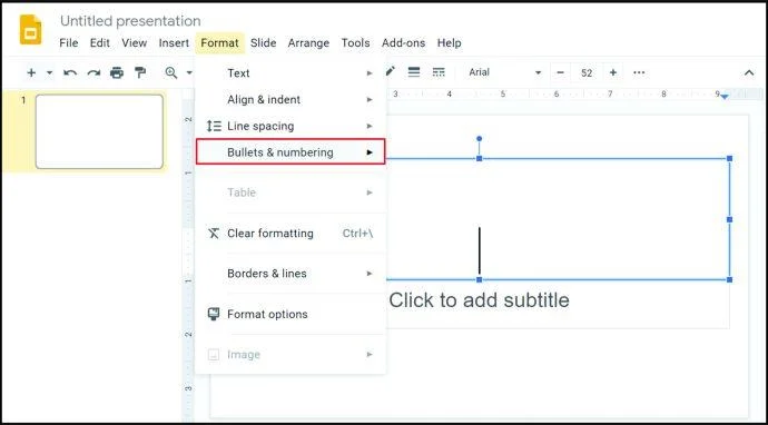 نحوه اضافه کردن نقاط گلوله در Google Sheets