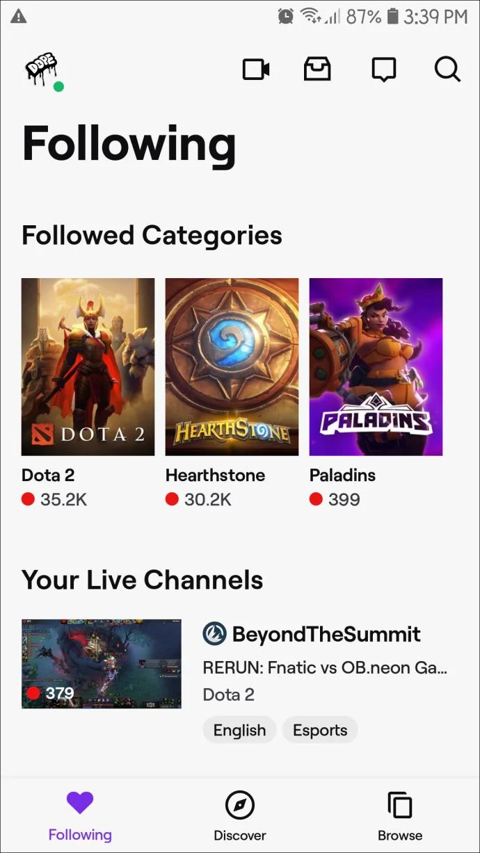 نحوه تغییر عنوان استریم در Twitch