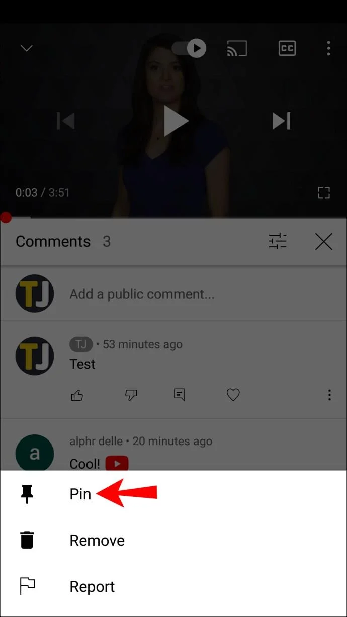 Come bloccare un commento su YouTube