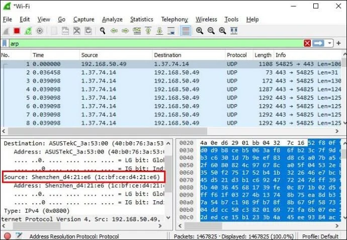 چگونه آدرس مک را با WireShark پیدا کنیم