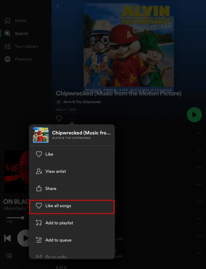 چگونه همه آهنگ ها را در لیست پخش Spotify لایک کنیم