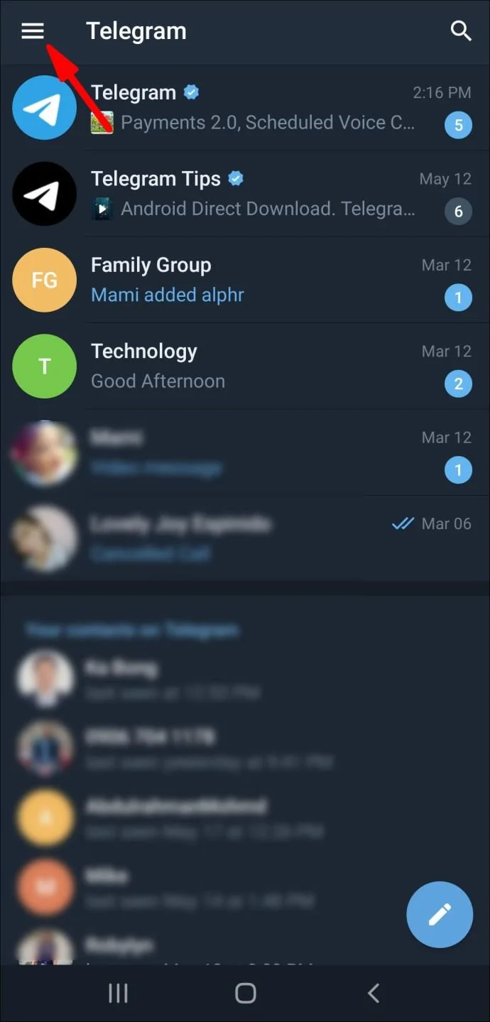 نحوه افزودن مخاطب در تلگرام