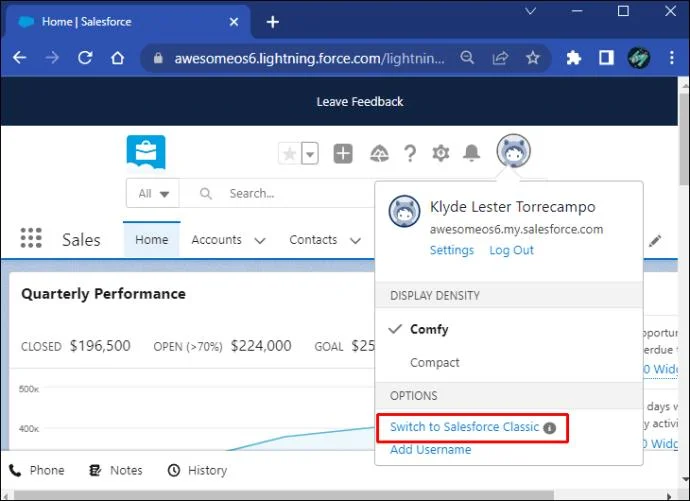 다른 사용자로 Salesforce에 로그인하는 방법