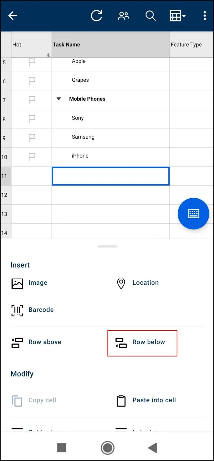 Come aggiungere una sottoattività in Smartsheet