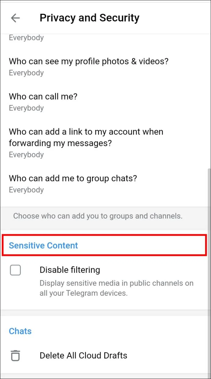 La correzione di questo canale non può essere visualizzata in Telegram