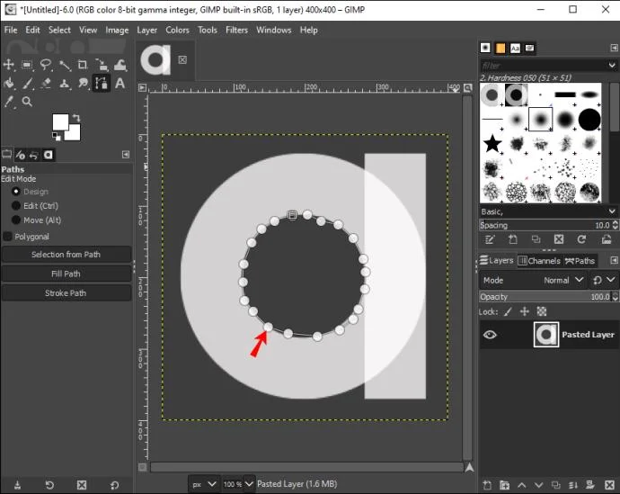نحوه برش تصویر در GIMP