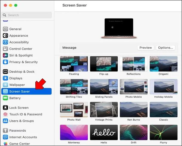 Come impostare uno screensaver su un Mac
