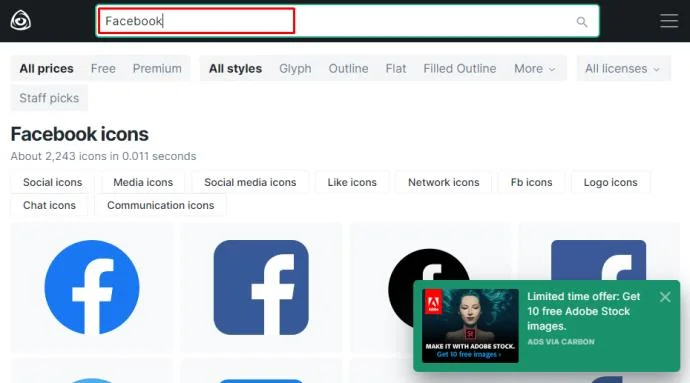 نحوه اضافه کردن نماد فیس بوک به دسکتاپ