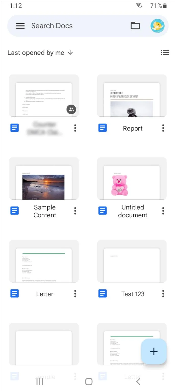 نحوه باز کردن یک فایل DOCX با Google Docs