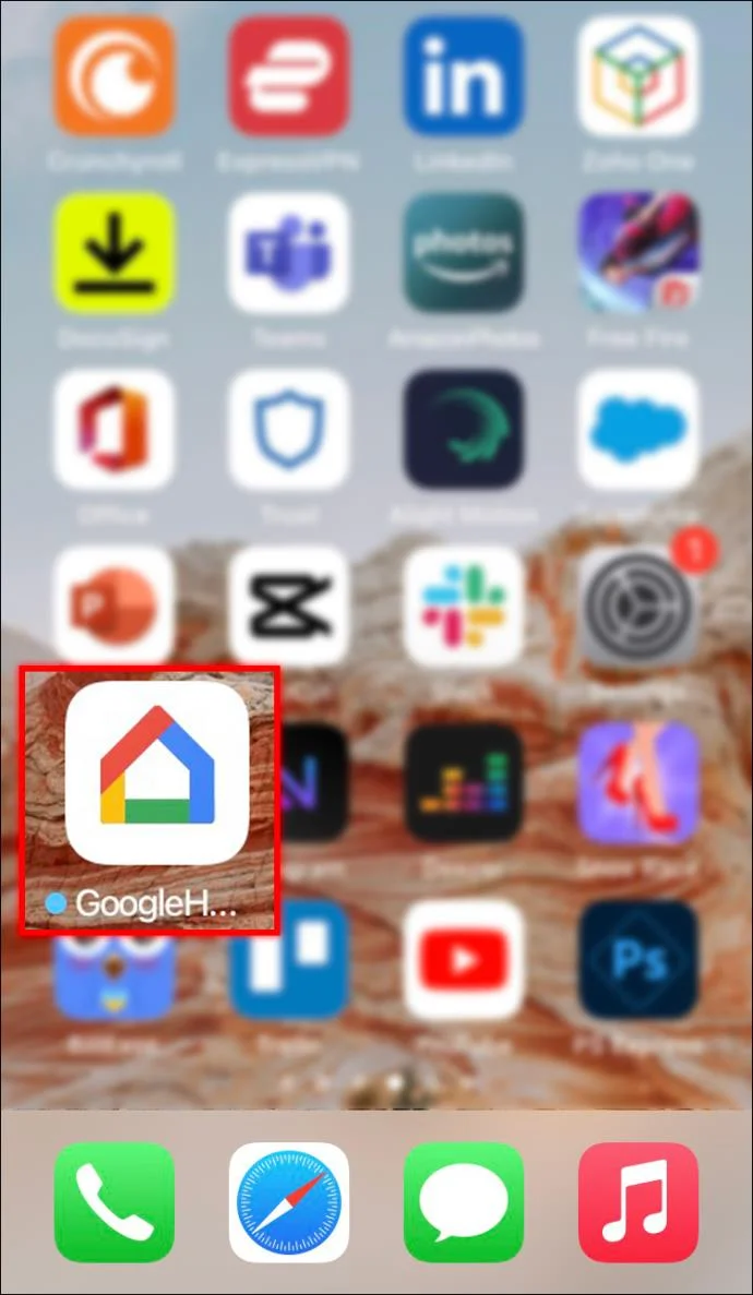 iPhone에서 Google Home 실행