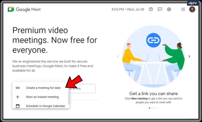 نحوه روشن کردن دوربین در Google Meet