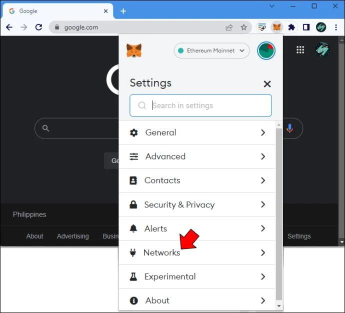 چگونه یک شبکه را از MetaMask حذف کنیم