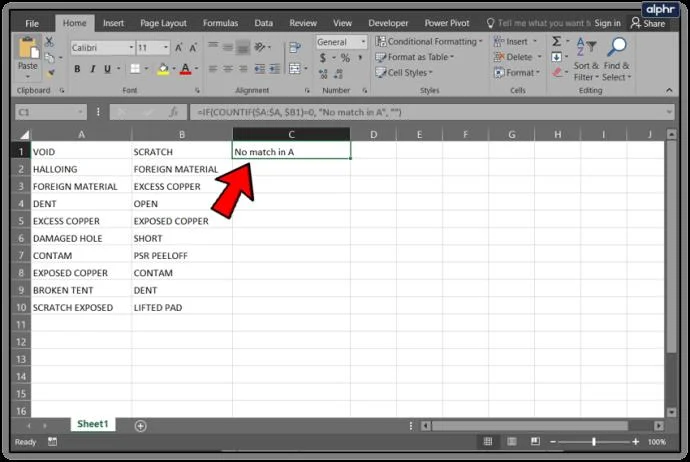 نحوه مقایسه ستون ها در Google Sheets