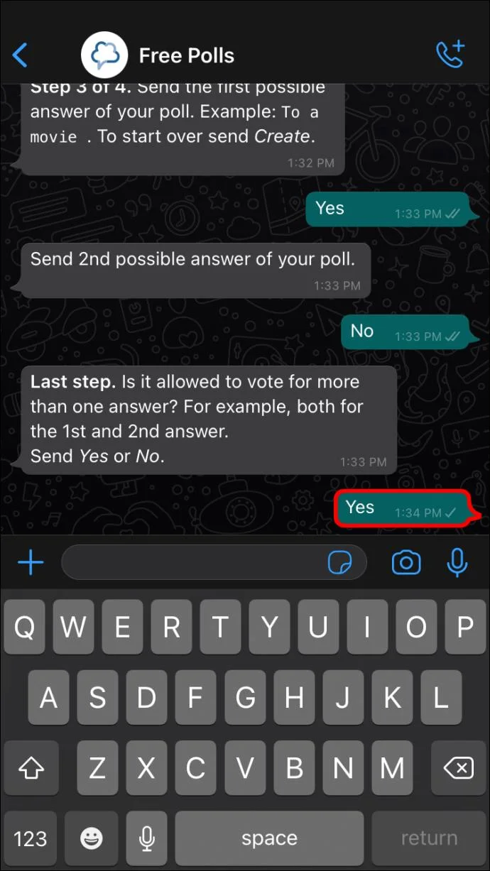 نحوه ایجاد نظرسنجی در واتس اپ