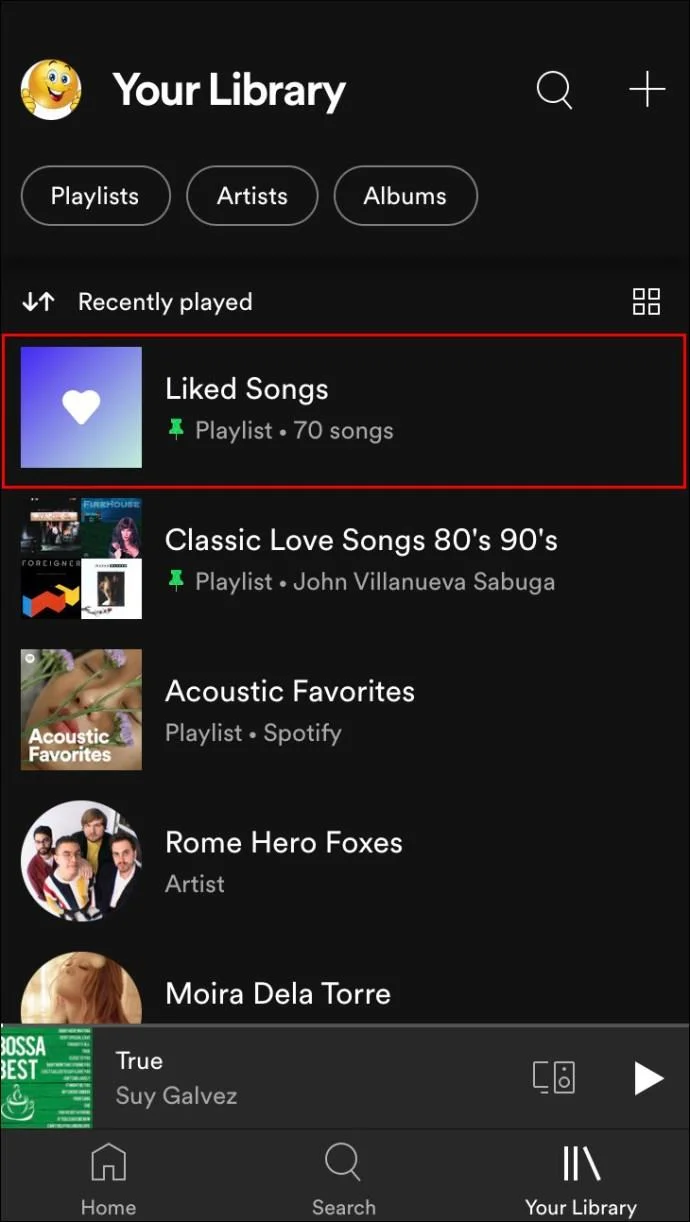 نحوه حذف آهنگ های لایک شده در برنامه Spotify