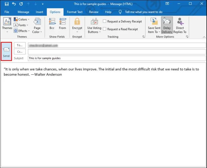 Jak zaplanować wiadomość e-mail w programie Outlook
