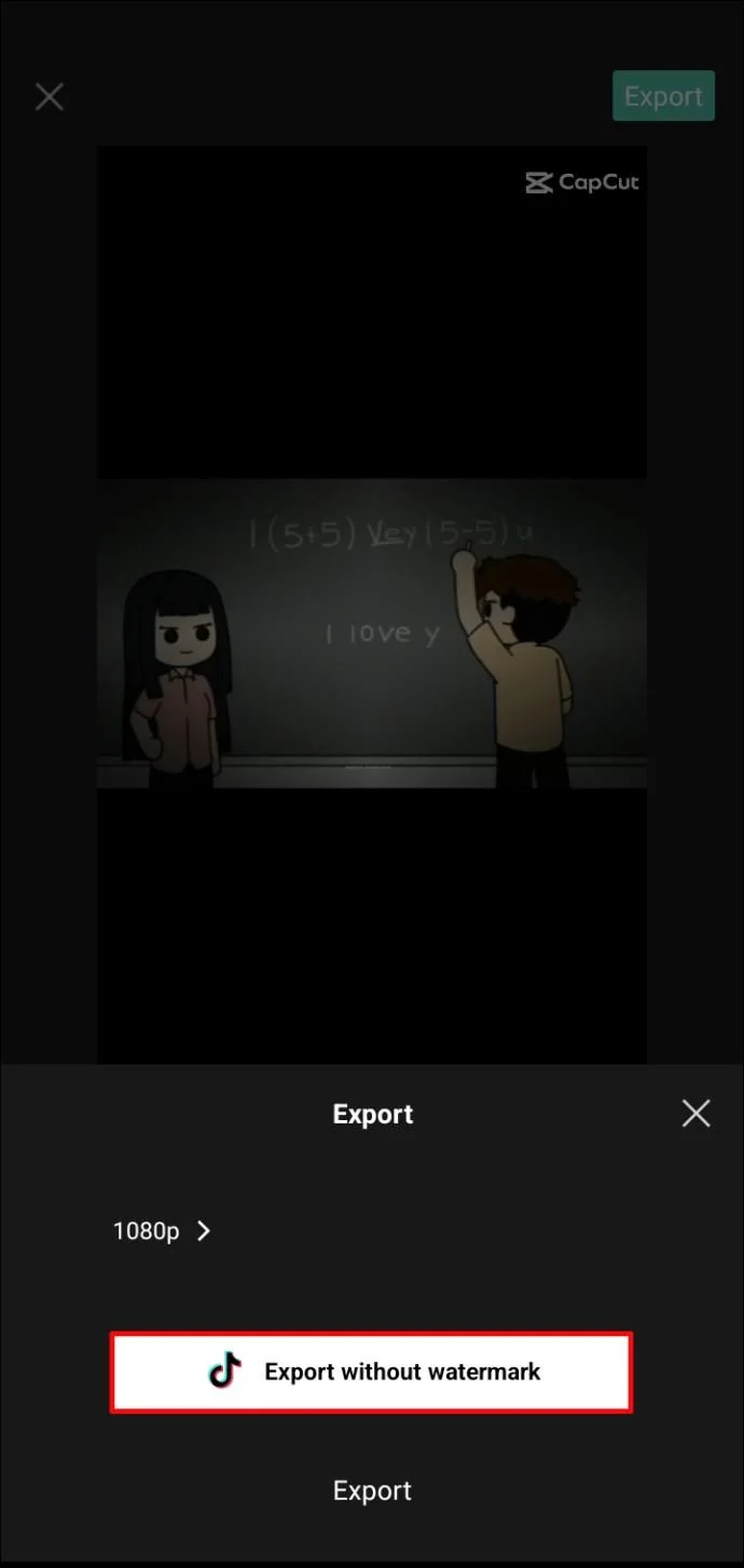 نحوه حذف واترمارک در CapCut