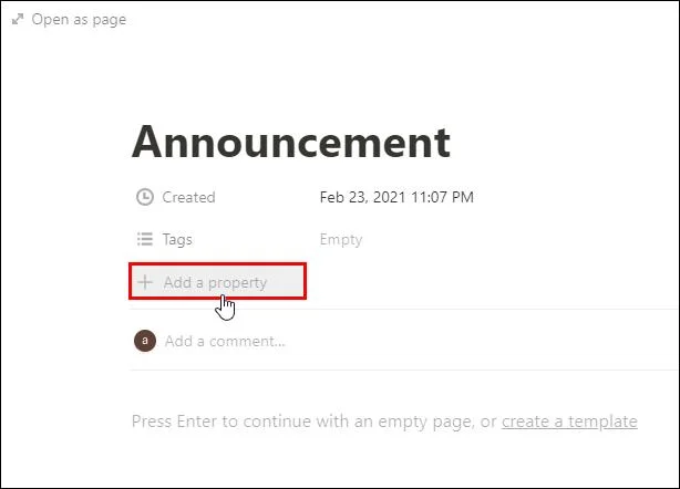 نحوه ایجاد یک پوشه در Notion
