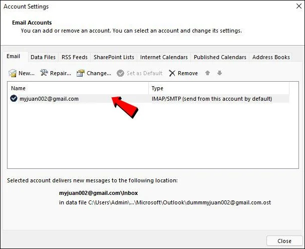 نحوه ورود به چندین حساب Outlook