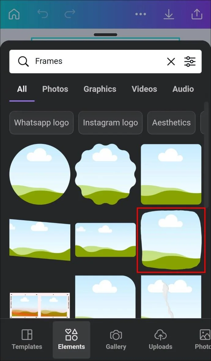 چگونه یک شکل را با یک تصویر در Canva پر کنیم