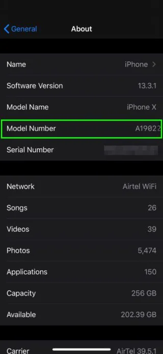 Cara Menemukan Nomor Model IPhone