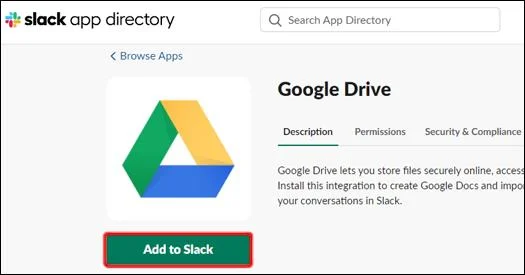 نحوه اتصال Google Drive به Slack