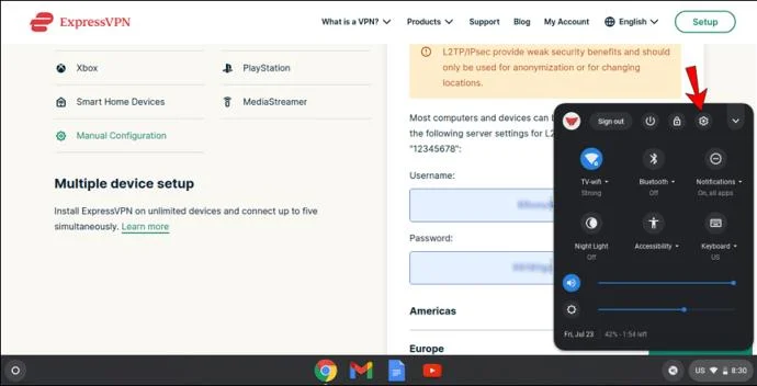 نحوه استفاده از VPN در Chromebook