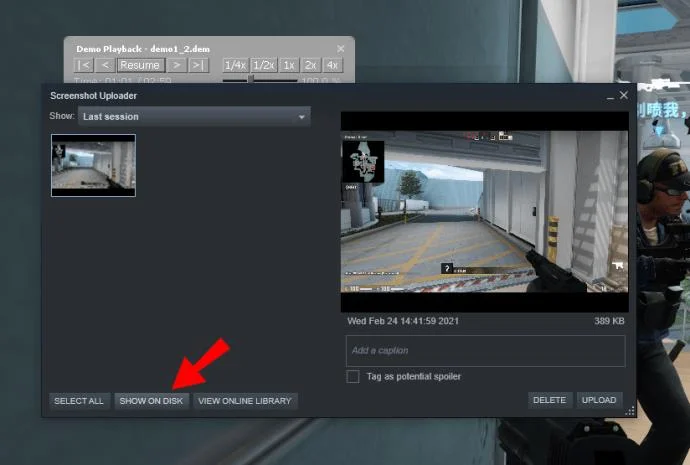 نحوه باز کردن منوی نمایشی در CSGO