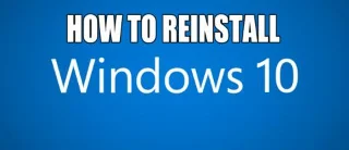 Windows 10을 재설치하는 방법