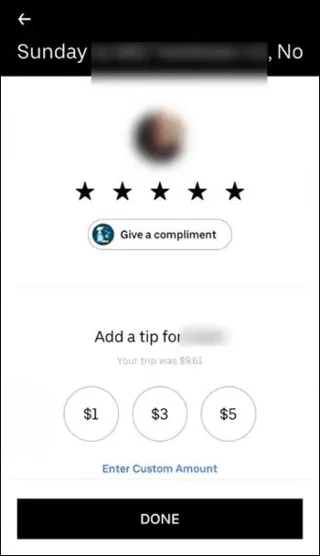 Jak dodać napiwek w aplikacji Uber lub Uber Eats