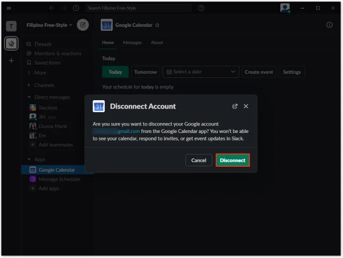 چگونه تقویم گوگل را به Slack اضافه کنیم