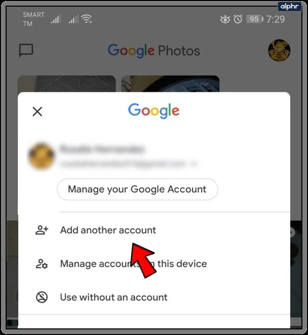 نحوه تغییر Google Photos به یک حساب دیگر