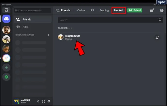 نحوه مسدود کردن یا رفع انسداد شخصی در Discord