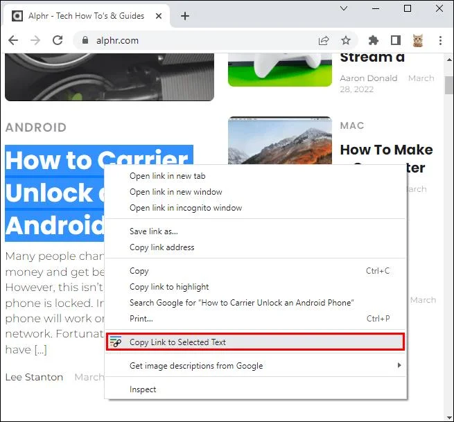 Jak połączyć się z określonym tekstem na stronie internetowej