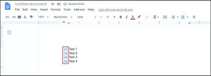 نحوه اضافه کردن نقاط گلوله در Google Sheets
